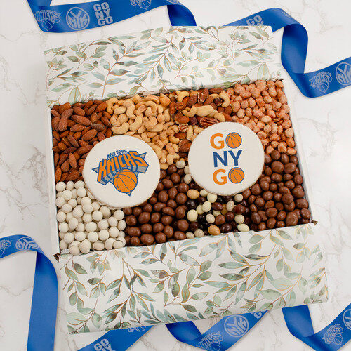 Caja de regalo gourmet para los amantes de los snacks: ¡Vamos Knicks!
