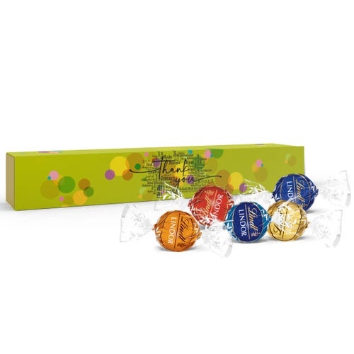 Caja de regalo surtida de agradecimiento LINDOR (10 unidades, 119 g)