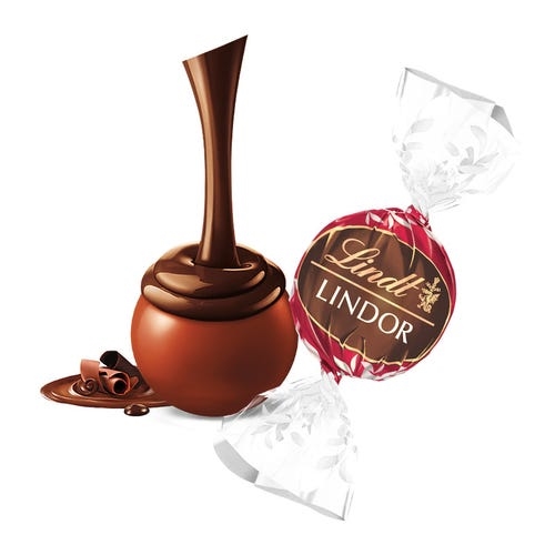 Trufas LINDOR de doble chocolate, caja de 800 unidades (353 oz)