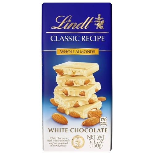 RECETA CLÁSICA Barra Les Grandes de chocolate blanco y almendras (5.3 oz)