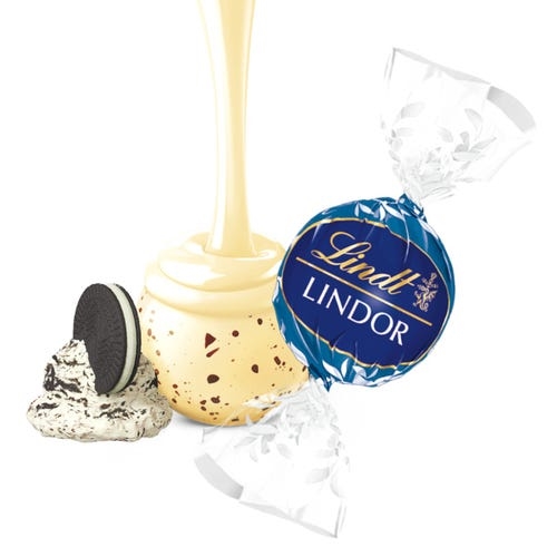 Trufas LINDOR sabor galletas y crema, caja de 800 unidades (353 oz)
