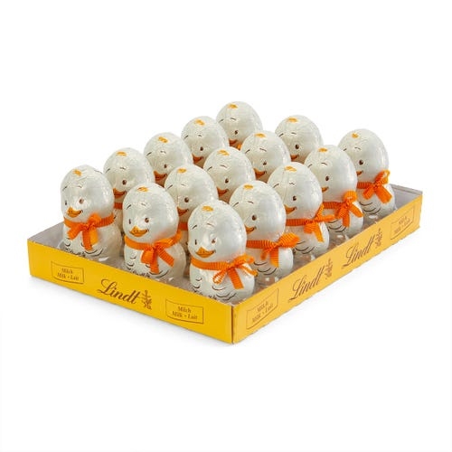 Chocolate con leche Lindt Little Chick de 3,5 oz (caja de 15 unidades)