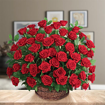 Abrazo grande y cálido de rosas (36 rosas)