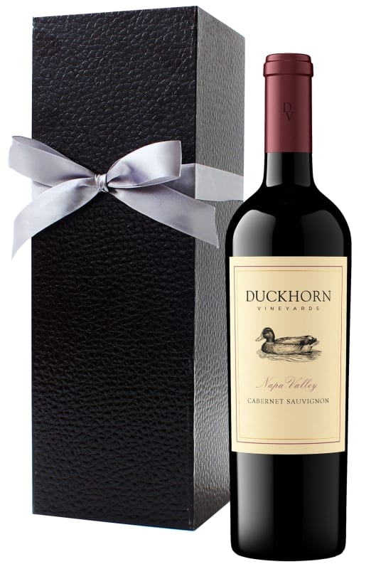 Cabernet Duckhorn del Valle de Napa con caja de regalo negra