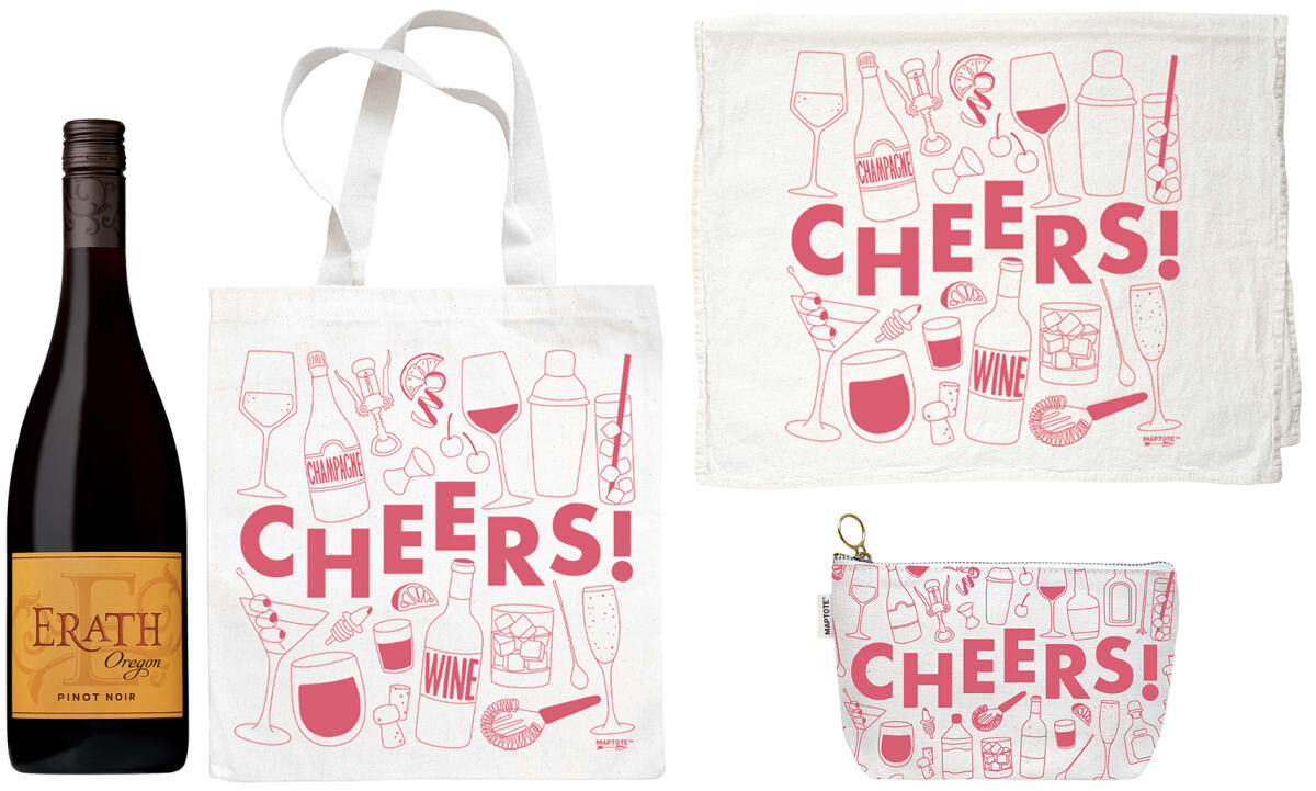 Set de regalo Erath Pinot Noir & Maptotes ¡Salud!