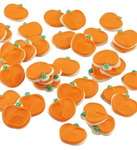 Buttercream Frosted Pumpkin Cut-Out Cookies (BUTTERCREAM FROSTED PUMPKIN CUT-OUT COOKIES - 12)