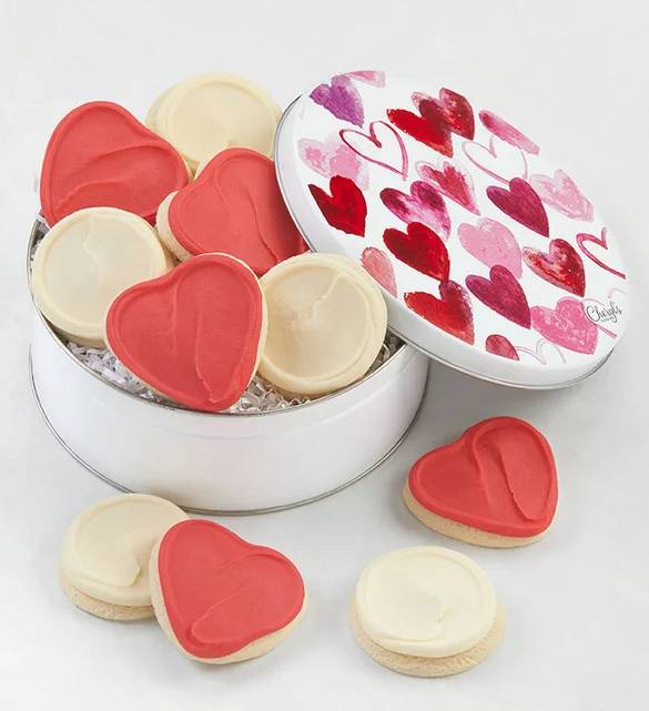 Lata de regalo de galletas "Enviando amor"
