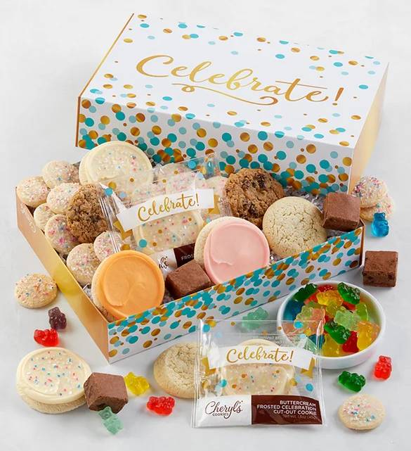 Fiesta de celebración en una caja