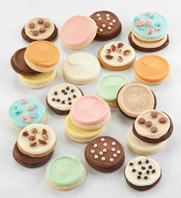 Galletas de verano con glaseado de crema de mantequilla (24 unidades)