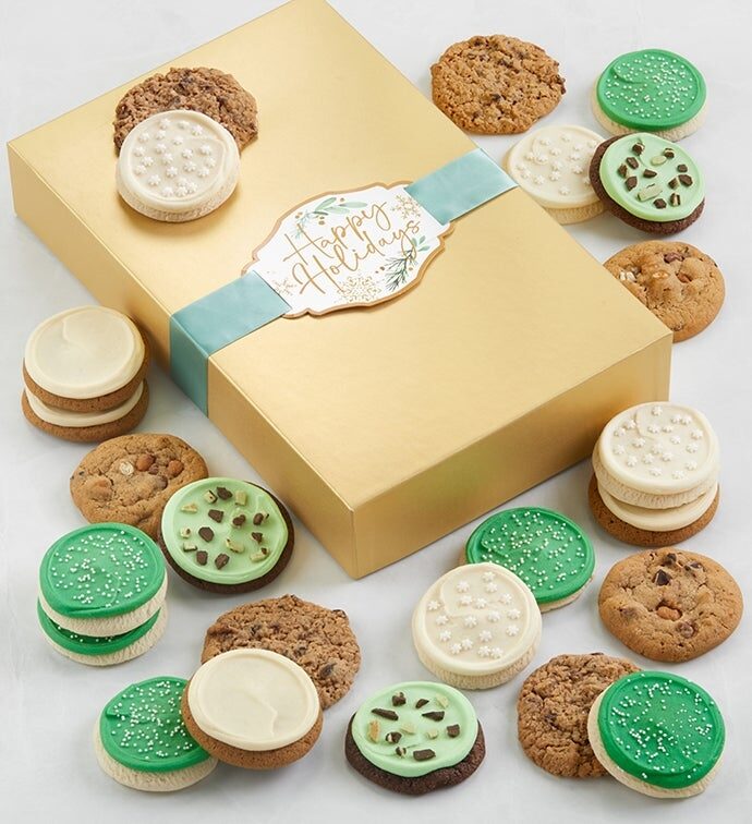 Caja de regalo de galletas brillantes