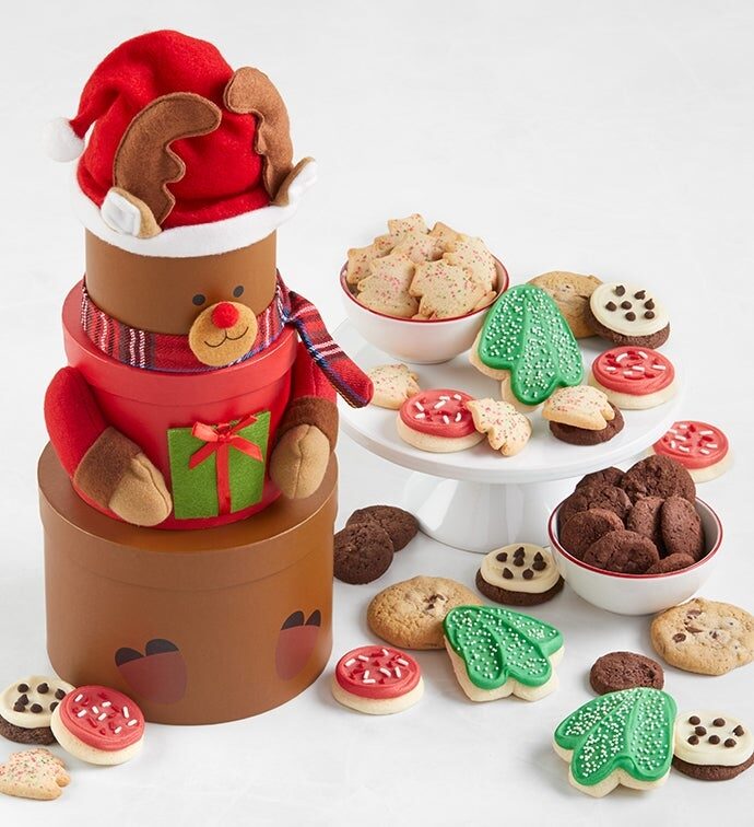 Torre de regalos de renos