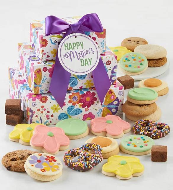 Torre de regalos para el Día de la Madre