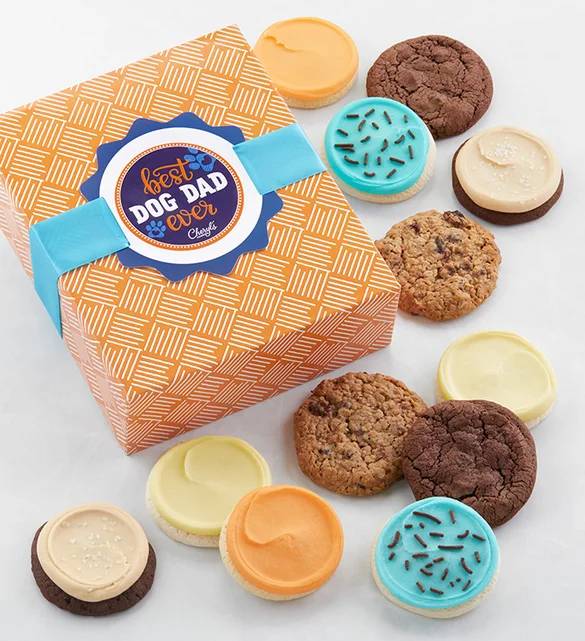 Caja de regalo de galletas "El mejor papá perruno del mundo"