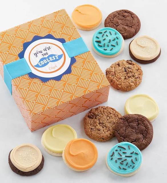 Caja de regalo de galletas "Eres la más genial"