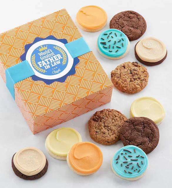 Caja de regalo de galletas para el mejor suegro del mundo