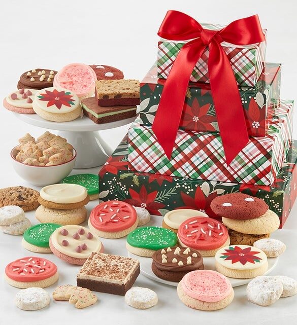 Torre de regalos de panadería tradicional