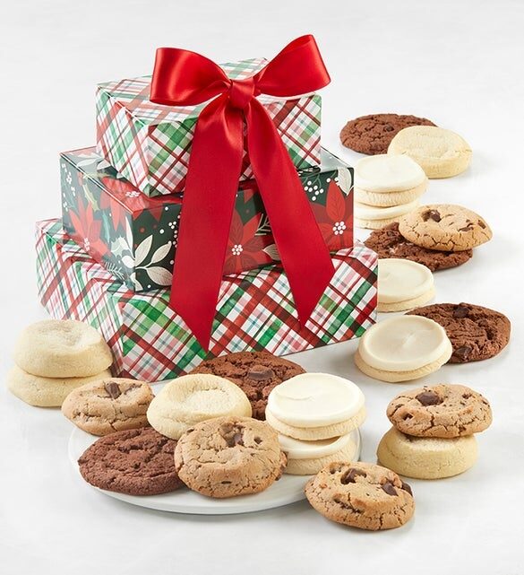 Torre de regalos veganos tradicionales