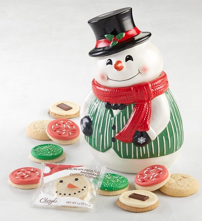 Tarro para galletas con forma de muñeco de nieve, edición de coleccionista