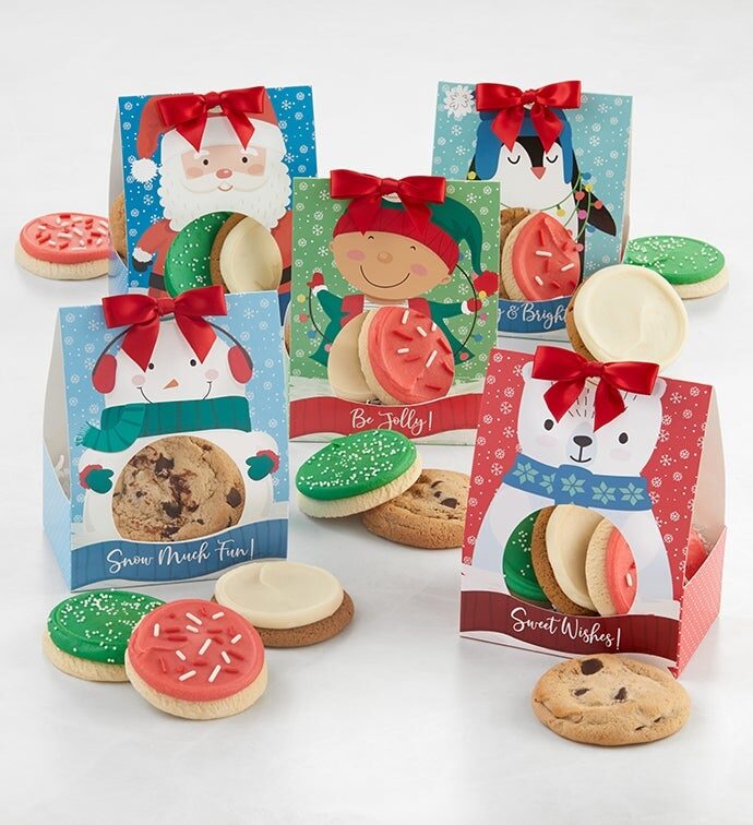 Cajas de regalo con dulces navideños - Juego de 5
