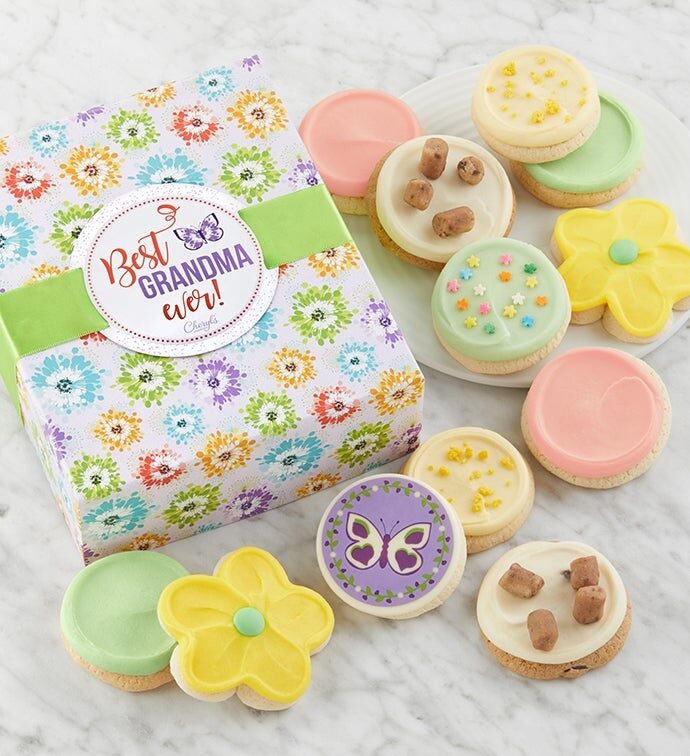 Caja de regalo de galletas "La mejor abuela del mundo"