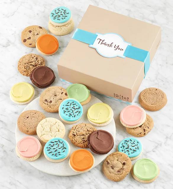 Caja de regalo de galletas de agradecimiento - 12 galletas