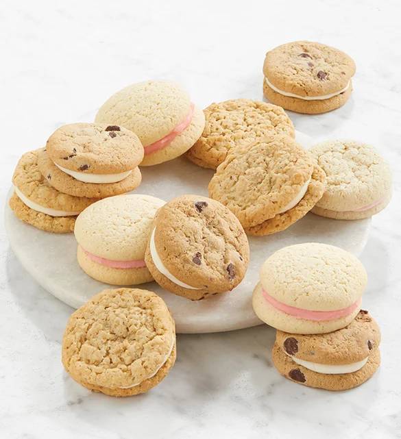 Galletas sándwich con glaseado de crema de mantequilla