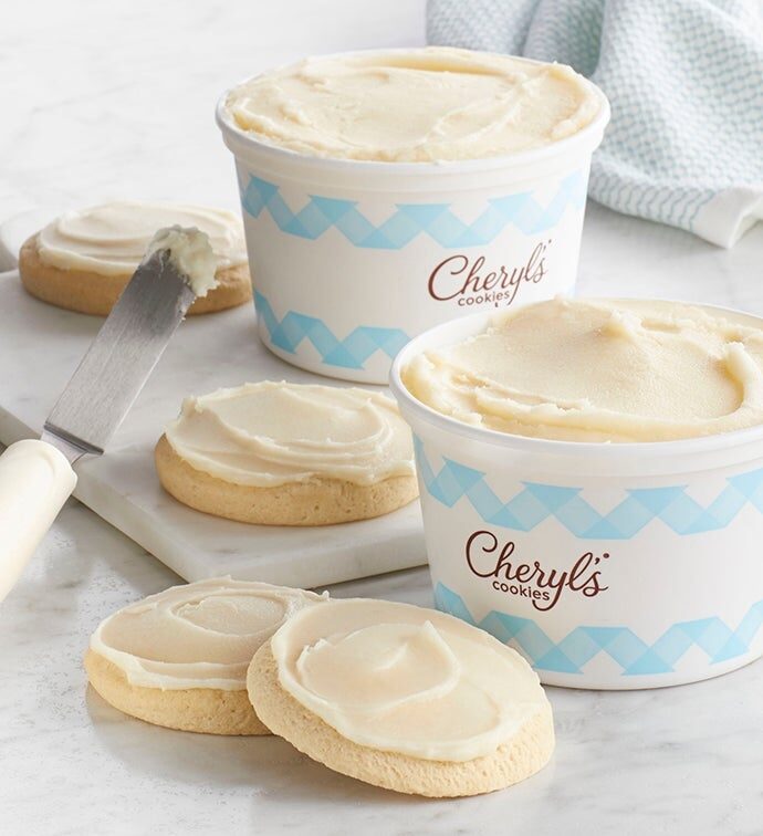 Tarrinas de glaseado de crema de mantequilla