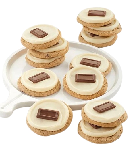 Caja con sabor a galleta S'more glaseada con crema de mantequilla