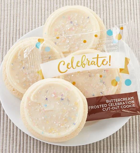 Galletas de azúcar para celebraciones con glaseado de crema de mantequilla