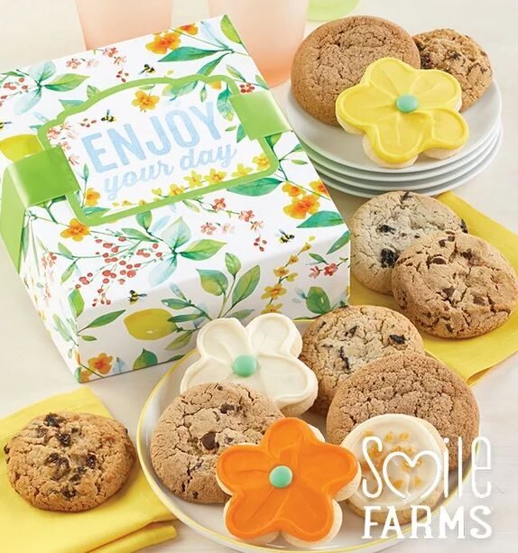 Caja de regalo de galletas Smile Farms Enjoy Your Day