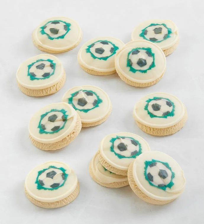 Caja de regalo de galletas de fútbol