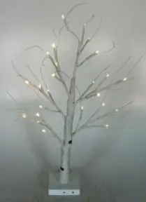 Árbol de Abedul Blanco Led Decorativo Artificial