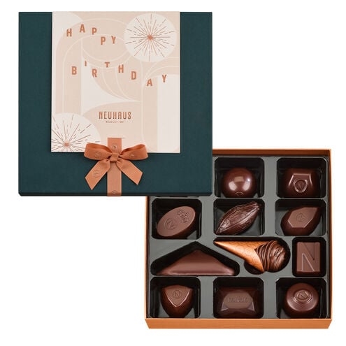Caja de regalo de feliz cumpleaños pequeña - Oscura