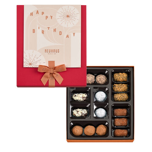 Caja de regalo de feliz cumpleaños - Trufas