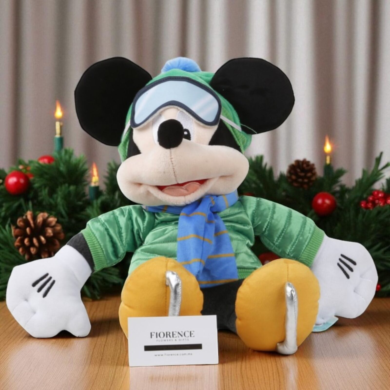 Mickey o Donald con chocolates y galletas