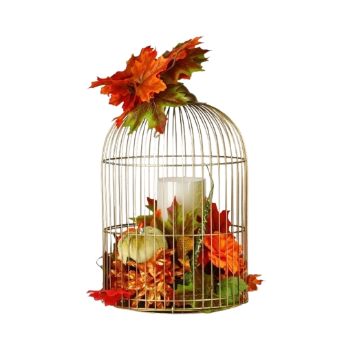 Adorno de vela LED Golden Fall