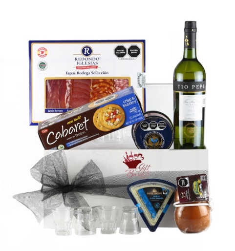 Regalo especial con Jerez, Embutidos y Quesos Tío Pepe