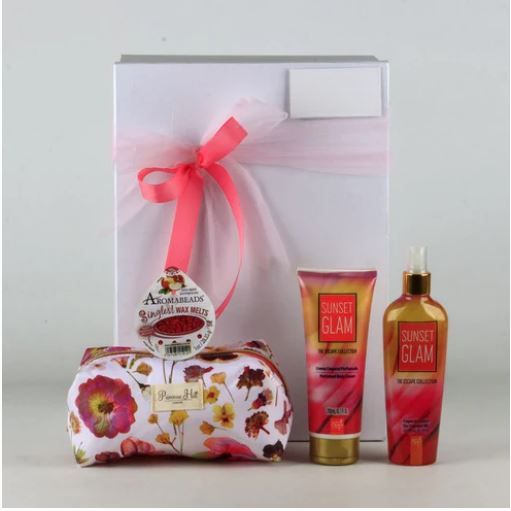 Caja de regalo Sunset Glam de belleza y bienestar