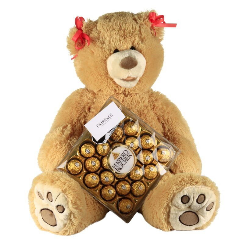 Osito de peluche dulce para niña