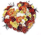 Corazón de flores variadas ESTÁNDAR