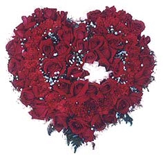Estándar de rosas de corazón