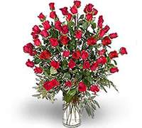 Florero 30 rosas rojas