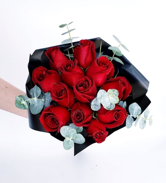 Ramo de 12 Rosas rojas