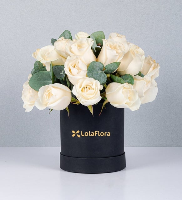 Caja de Rosas Blancas