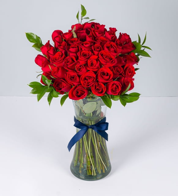 50 rosas rojas