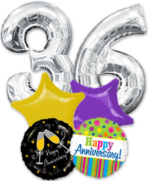 Número y feliz aniversario