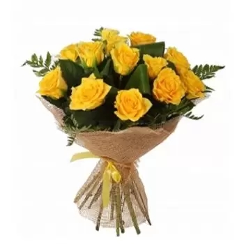 12 rosas amarillas (estándar)