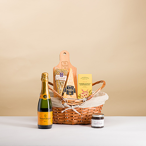 Champán y queso Veuve Clicquot para llevar