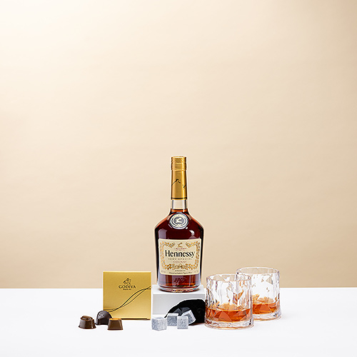 Cata de coñac Hennessy Very Special con chocolates Godiva