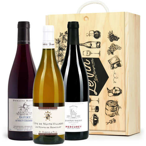 Caja de 3 vinos de Borgoña